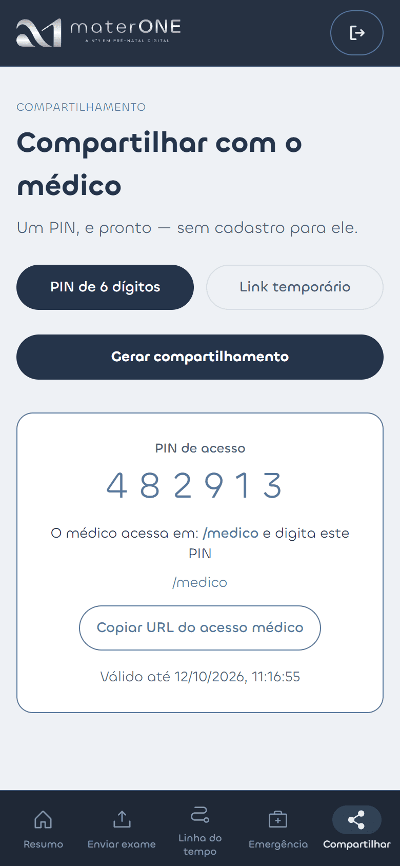 Mostre sua jornada na consulta, em segundos.